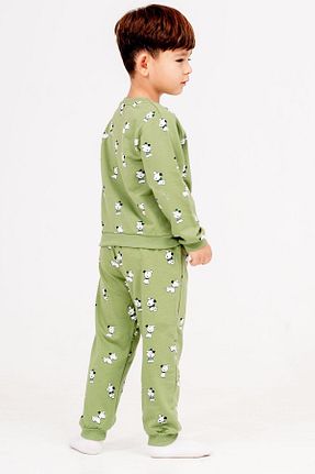 ست لباس راحتی سبز بچه گانه طرح دار Tuffy Kids - کد 858974609