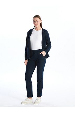 شلوار کرمگن سرمه ای زنانه رگولار LC Waikiki - کد 859093049