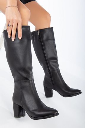 چکمه مشکی زنانه لیکرا moun shoes - کد 852974215