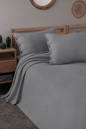 روتختی دونفره طوسی پنبه ای MEYN COLLECTİON - کد 831708387