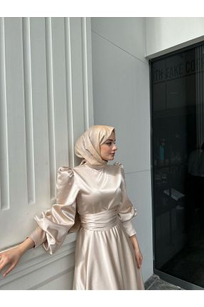 لباس حجاب بژ زنانه رگولار KADEL - کد 377790807