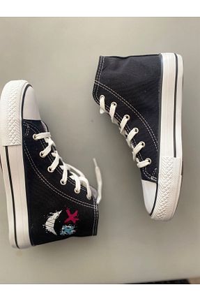 کفش اسنیکر مشکی بچه گانه بند دار STARYOU STORE - کد 849629282