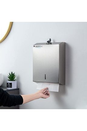 نظم دهنده حمام متالیک استیل ضد زنگ Berta Hijyen - کد 52308937