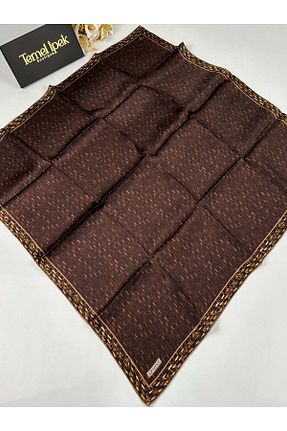 روسری نباتی کرپ ساتن ابریشم Armine - کد 859109011