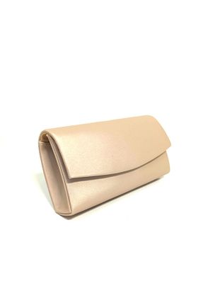 کیف مجلسی بژ زنانه چرم مصنوعی dizaynbag - کد 794410535
