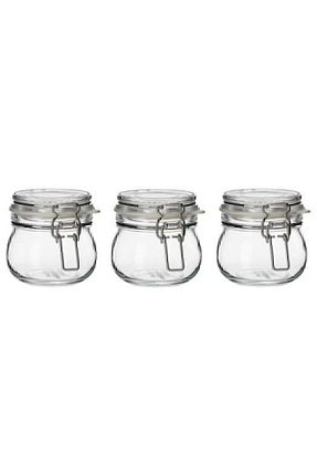 ظرف نگهداری طوسی شیشه IKEA - کد 89501810