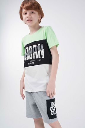 تیشرت سبز بچه گانه Relaxed BRZ KIDS - کد 262257757