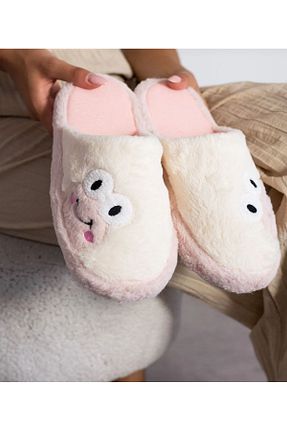 دمپائی خانگی صورتی زنانه پاشنه کوتاه (1 - 4 سانتی متر) Genel Markalar - کد 859148207