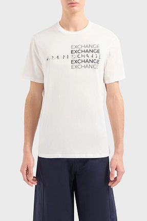 تیشرت سایز بزرگ سفید مردانه سایز بزرگ Armani Exchange - کد 803870651