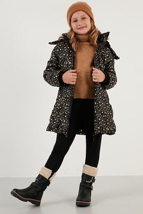 کاپشن مشکی بچه گانه رگولار Lela - کد 343393875