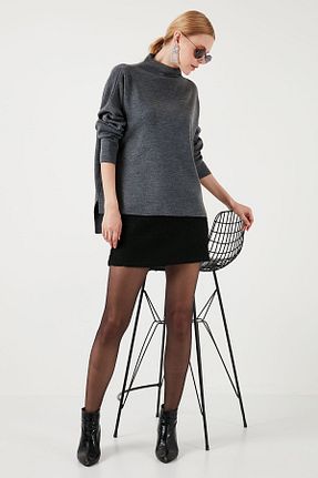 پلیور طوسی زنانه ساده Lela - کد 855701648