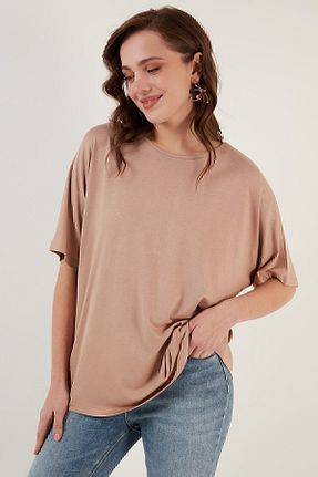 بلوز قهوه ای زنانه ساده Lela - کد 467926570