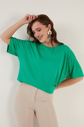 بلوز سبز زنانه ساده Lela - کد 467929425