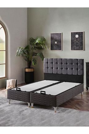تختخواب جک دار طوسی دو نفره beehanem - کد 859212760