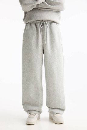 شلوار طوسی مردانه پنبه ای Pull & Bear - کد 859223211