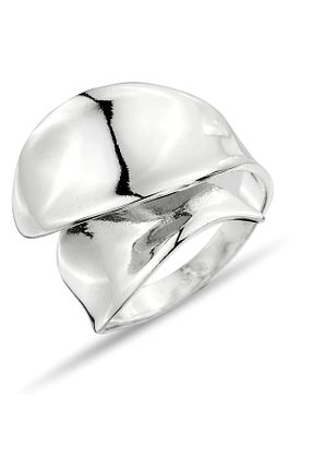 انگشتر نقره طوسی زنانه زیرکن Metay Silver - کد 852263271
