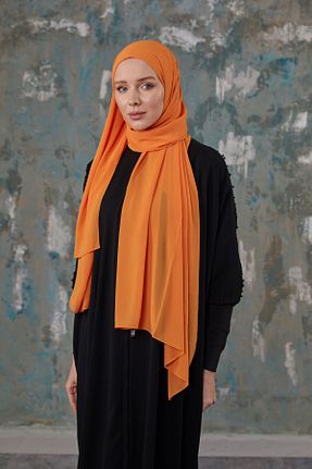 شال نارنجی زنانه شیفون Differenza - کد 859390883