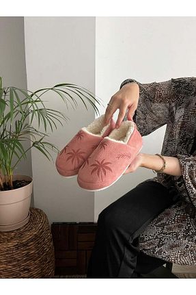 پاندوف صورتی زنانه پارچه ای Behtah Kundura - کد 859431698