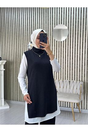 ست بالاتنه و پائین تنه مشکی زنانه بافت Moda Krash - کد 859396454