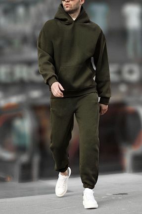 ست گرمکن خاکی مردانه پنبه پلی استر ruNadeS - کد 859457209