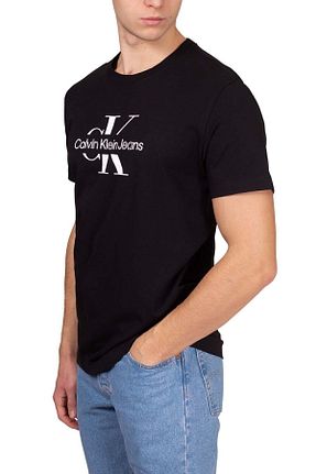 تیشرت مشکی مردانه Fitted Calvin Klein - کد 798196932