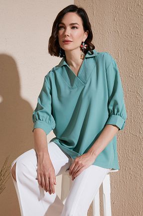 بلوز سبز زنانه ساده Lela - کد 827649197