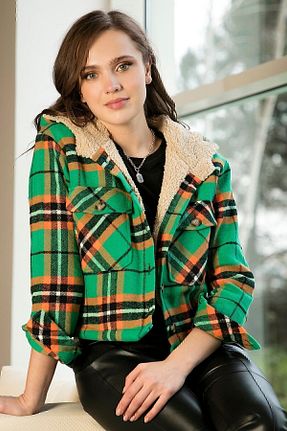 کاپشن سبز زنانه رگولار Lela - کد 389576943