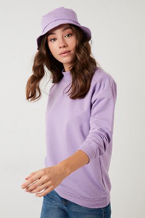 سوئیشرت بنفش زنانه ساده Lela - کد 52673225