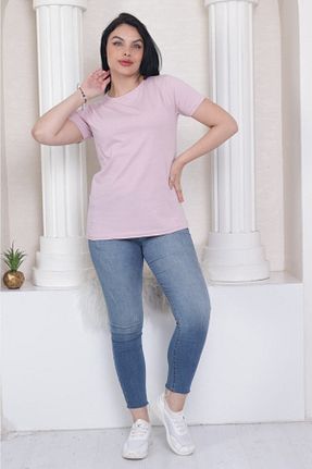 تیشرت صورتی زنانه Relaxed Tight Lady - کد 743970344