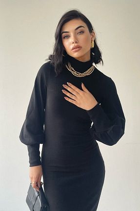 لباس مشکی زنانه بافتنی barış sülün lovebox - کد 859234623