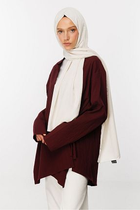 شال قهوه ای زنانه پنبه پلی استر Mooncorn - کد 859211954