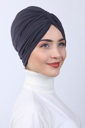 روسری طوسی پنبه ای Moda Asse - کد 859231286