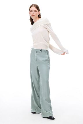 شلوار فیروزه ای زنانه بافتنی Perspective - کد 859393473