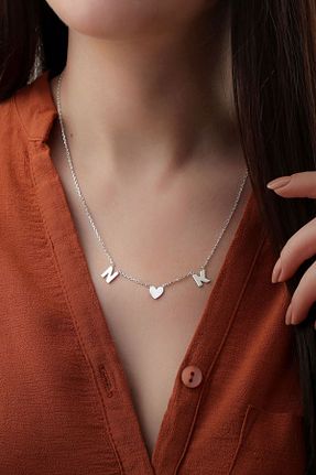 گردنبند نقره طلائی زنانه 925 عیار VAOOV - کد 857012889