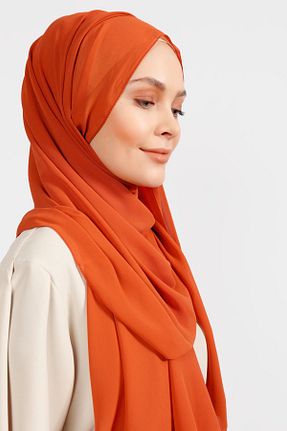 شال نارنجی زنانه شیفون Differenza - کد 859391171