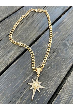 گردنبند استیل ( فولاد ) طلائی زنانه استیل (فولاد) bellss accessory - کد 859269138