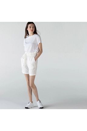 شلوارک و برمودا بژ زنانه Relaxed Lacoste - کد 859405550