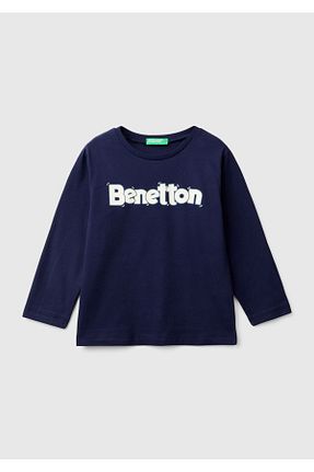 تیشرت سرمه ای بچه گانه رگولار United Colors of Benetton - کد 859285567