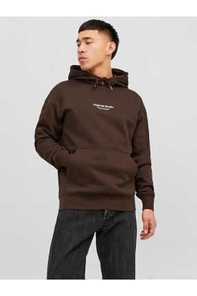 سوئیشرت قهوه ای مردانه چاپی Jack & Jones - کد 775641192