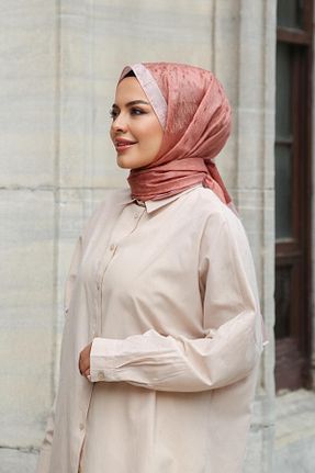 شال صورتی زنانه ویسکون Hint İpek - کد 859291993