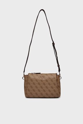 کیف دوشی قهوه ای زنانه چرم مصنوعی Guess - کد 856170654