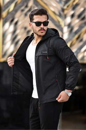 کت مشکی مردانه رگولار Boymen - کد 855244422