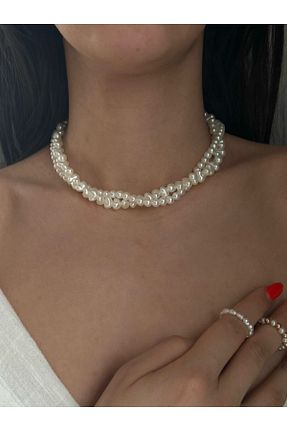 گردنبند مروارید سفید Misina Design - کد 680558194