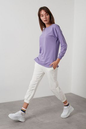 سوئیشرت بنفش زنانه ساده Lela - کد 52672877