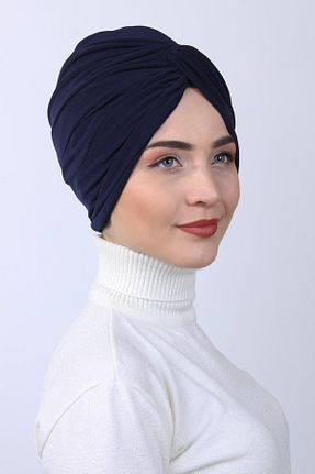 روسری سرمه ای پنبه ای Moda Asse - کد 859220577