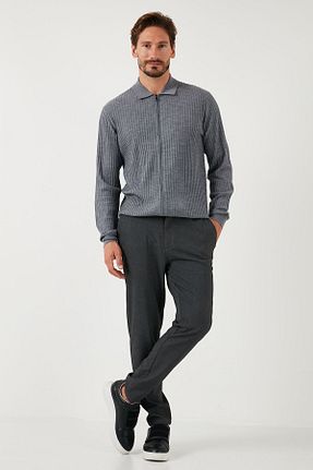 شلوار طوسی مردانه الاستان - ویسکون - پلی استر Buratti - کد 859388288