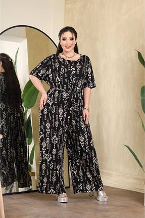 سرهمی سایز بزرگ مشکی زنانه سایز بزرگ garajmood - کد 859390708