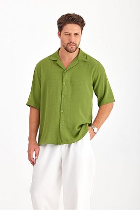 پیراهن سبز مردانه اورسایز Gray Clothing - کد 859402543
