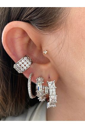 گوشواره جواهر زیرکن Pinery Jewels - کد 859419026