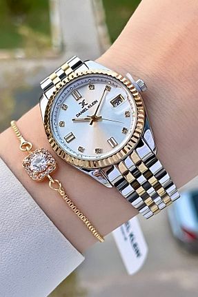 ساعت مچی طلائی زنانه 31-34 میلی متر Daniel Klein - کد 859435893
